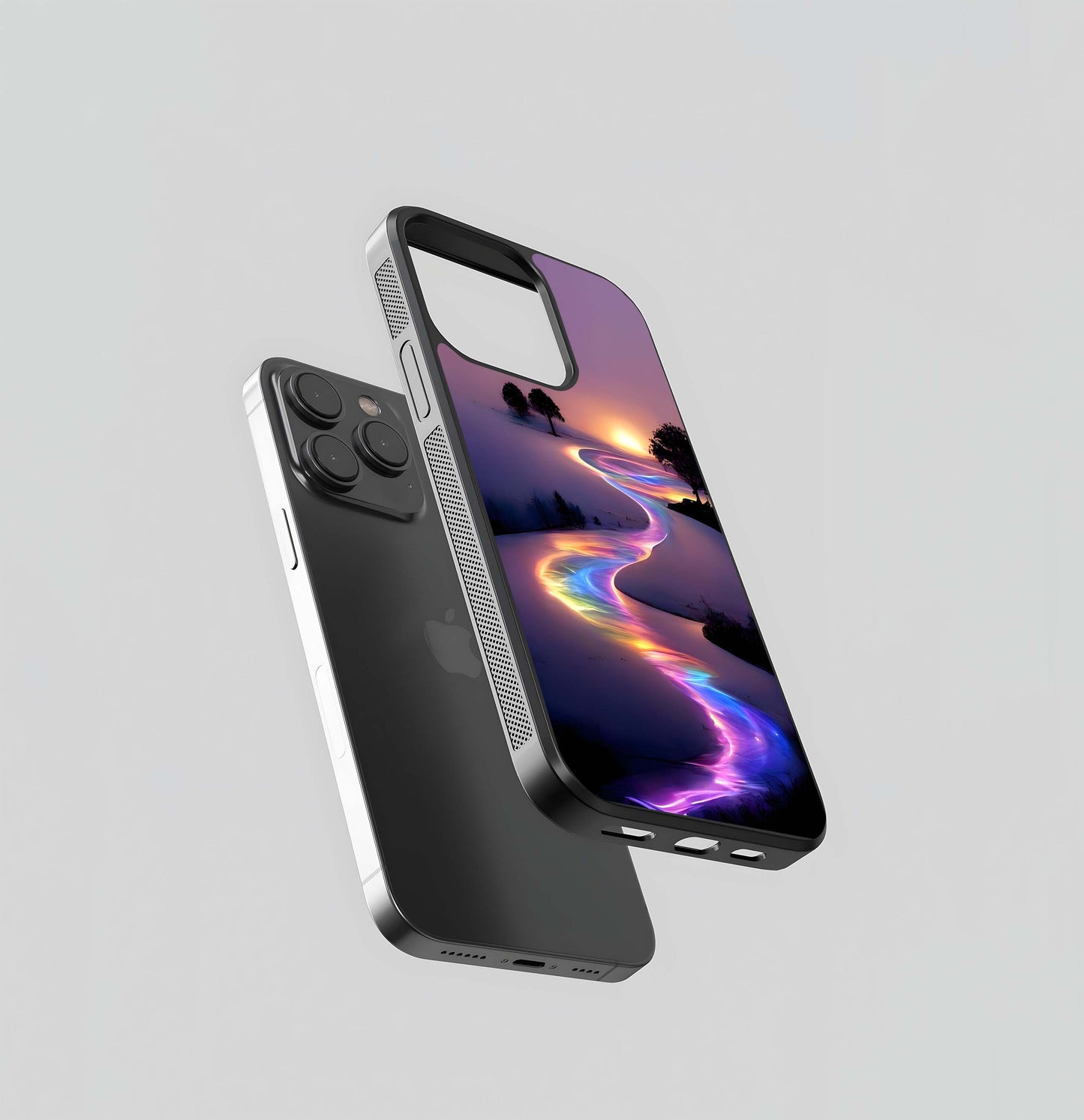 Rainbow River Sunset Glass Case