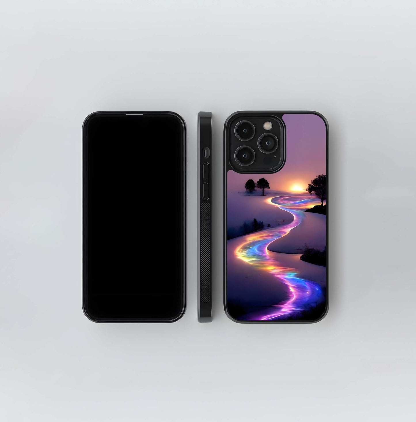 Rainbow River Sunset Glass Case