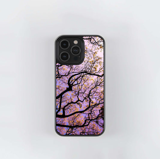 Pastel Bloom Web Glass Case