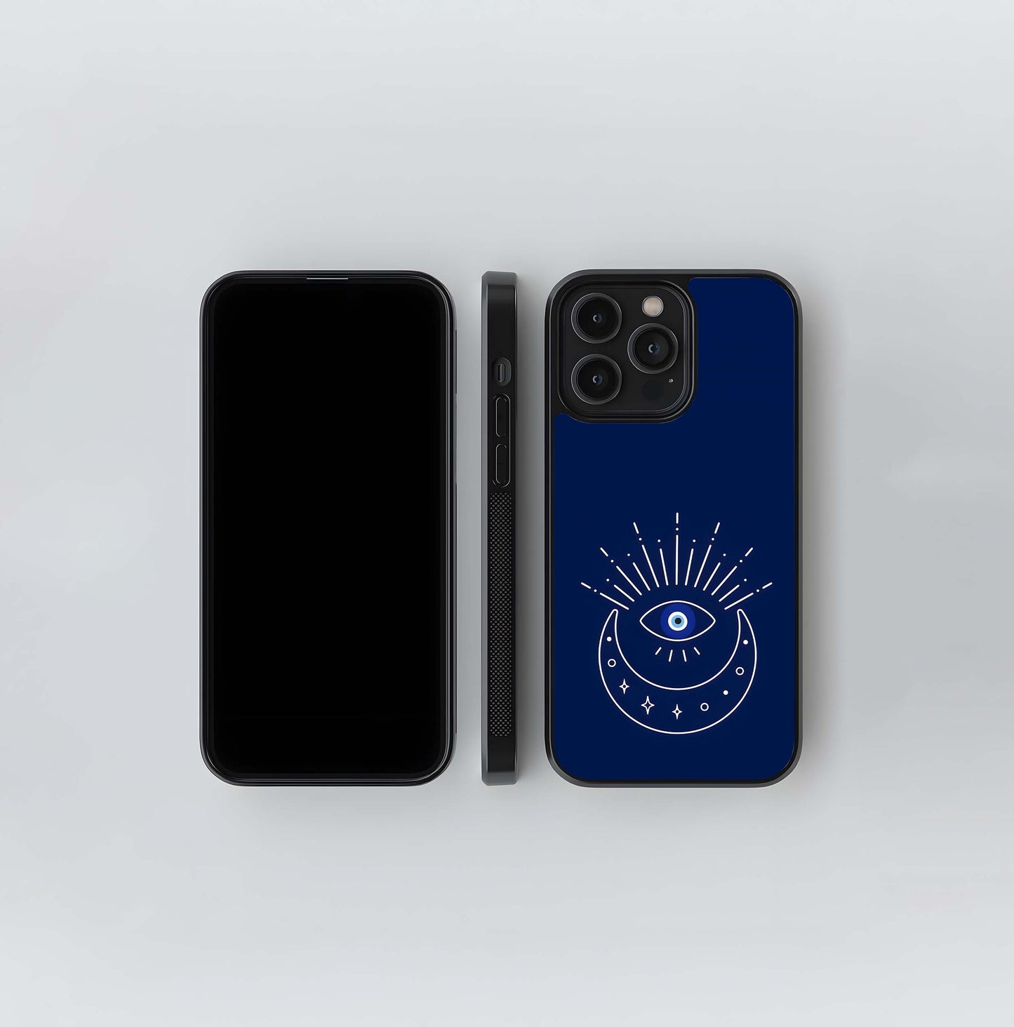 Evil Eye-Night Blue Glass Case