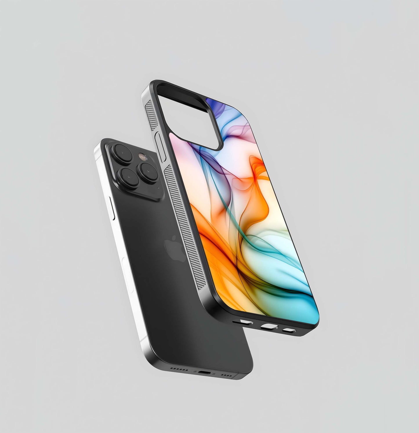 Rainbow Smoke Flow Glass Case