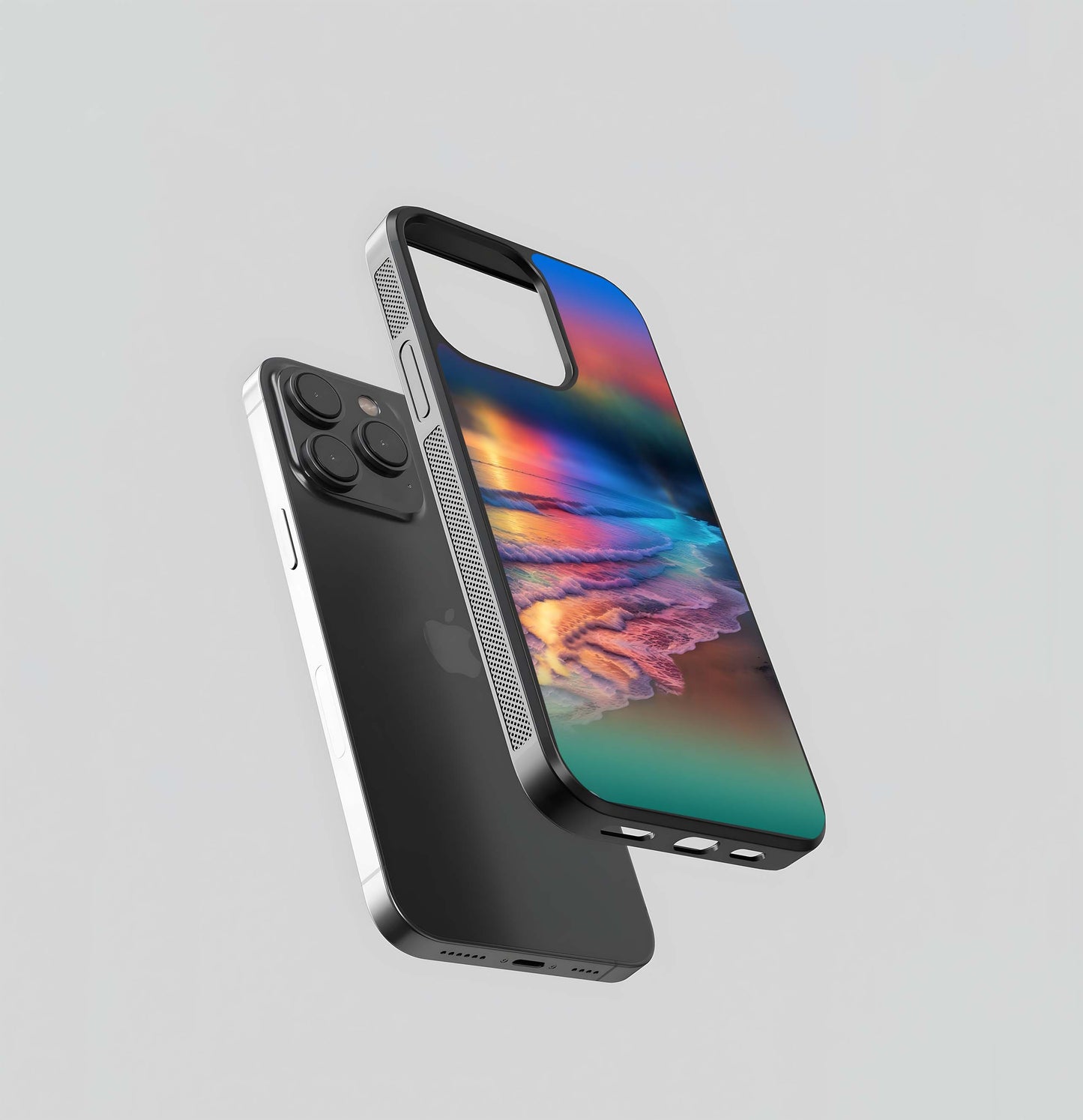 Rainbow Tide Beach Glass Case