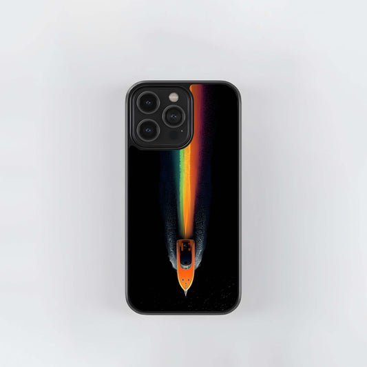 Rainbow Wake Speedboat Glass Case