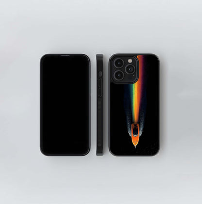 Rainbow Wake Speedboat Glass Case