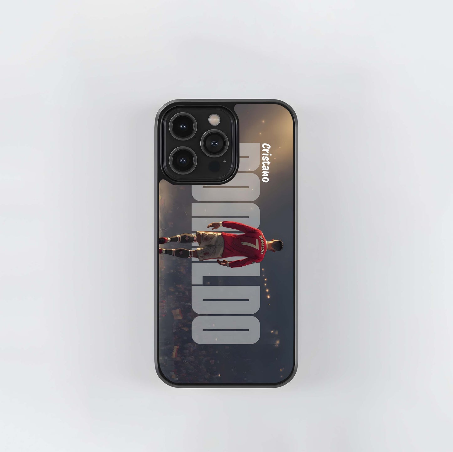 Cristiano Ronaldo Illustration Glass Case