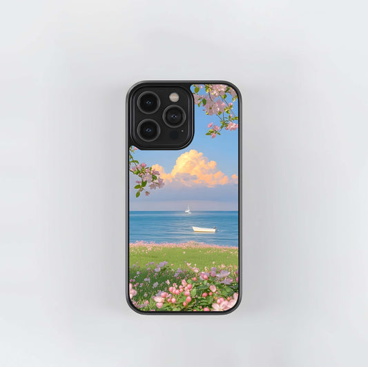 Blossom Coastline Meadow Glass Case