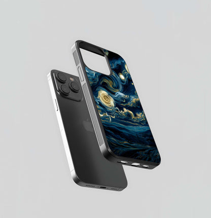 Midnight Sky Whirl Glass Case