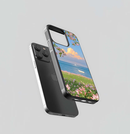 Blossom Coastline Meadow Glass Case