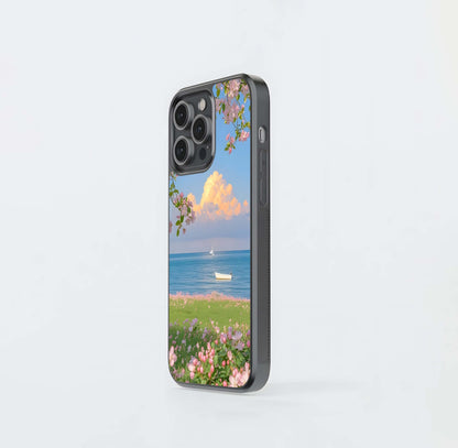 Blossom Coastline Meadow Glass Case