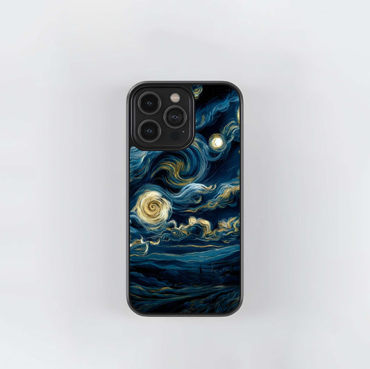 Midnight Sky Whirl Glass Case