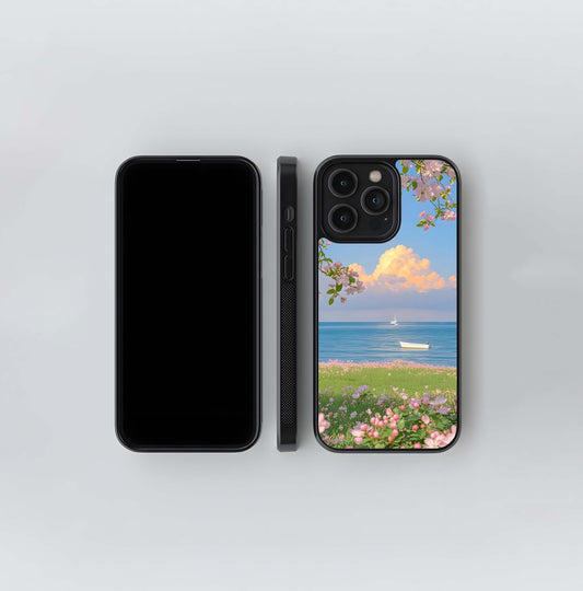 Blossom Coastline Meadow Glass Case
