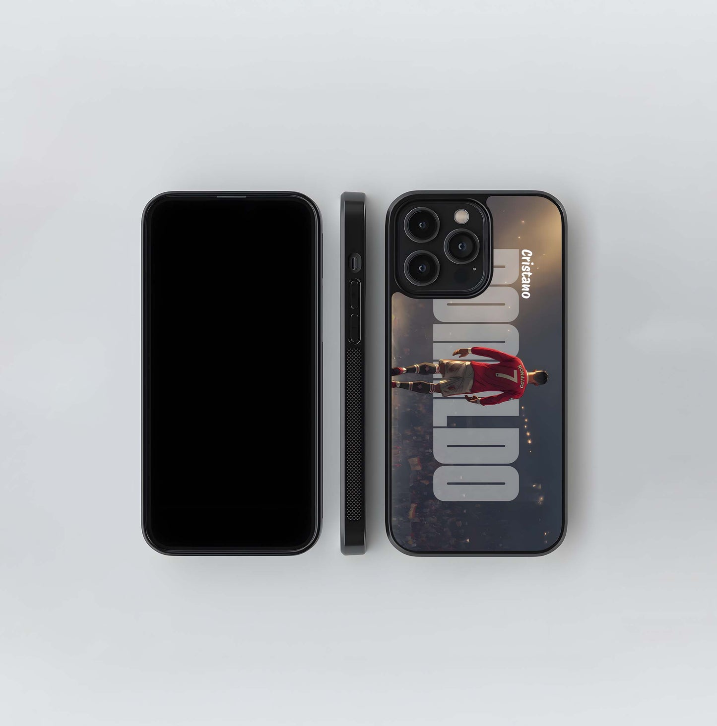 Cristiano Ronaldo Illustration Glass Case