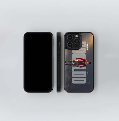 Cristiano Ronaldo Illustration Glass Case