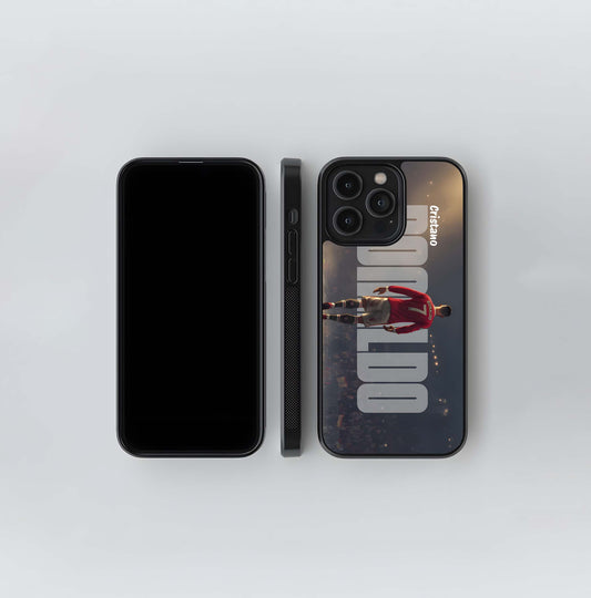 Cristiano Ronaldo Illustration Glass Case