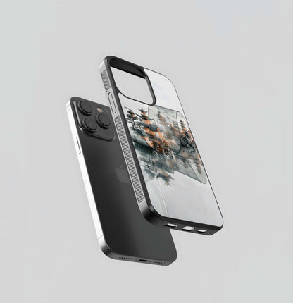 Reflected Pagoda Scroll Glass Case