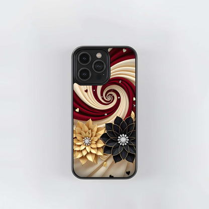 Regal Floral Vortex Glass Case