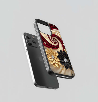 Regal Floral Vortex Glass Case