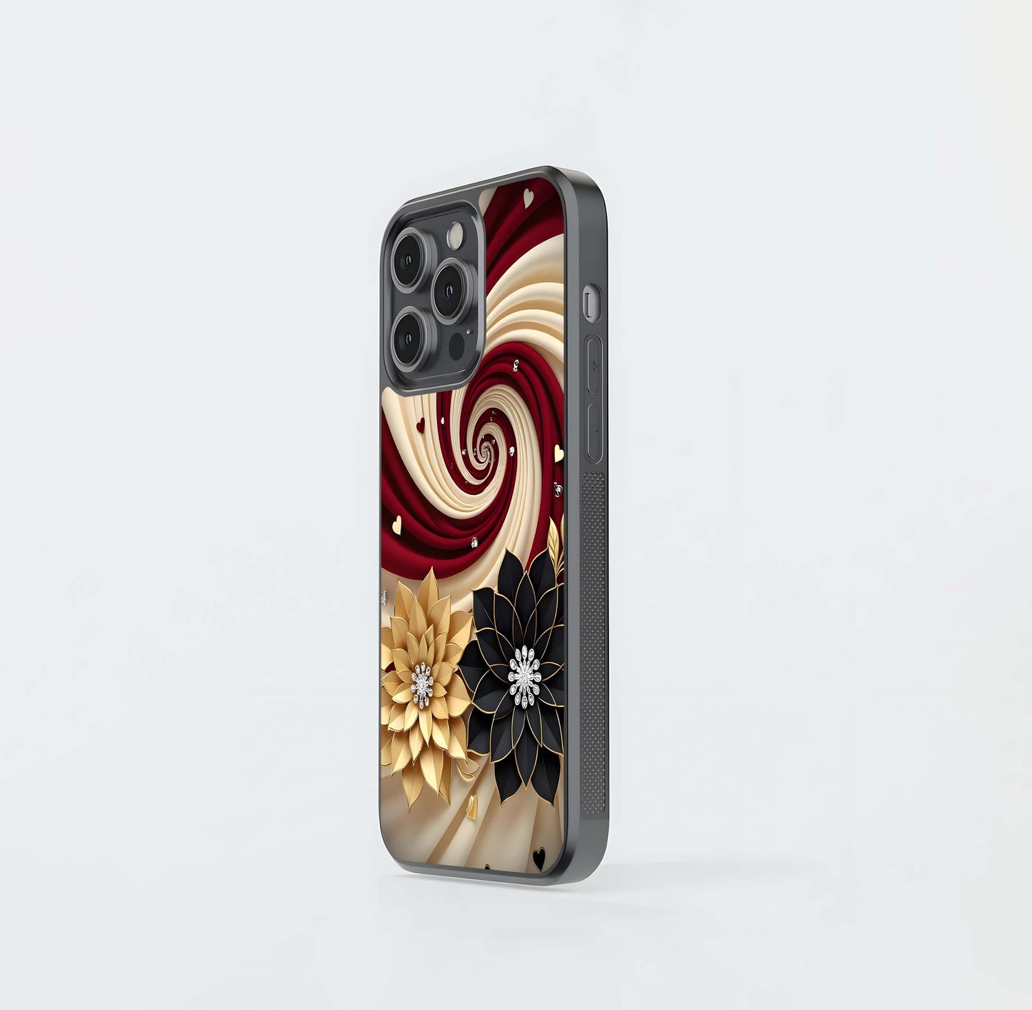 Regal Floral Vortex Glass Case