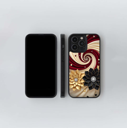 Regal Floral Vortex Glass Case