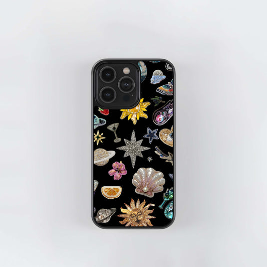 planetary and nature charms Glass Case