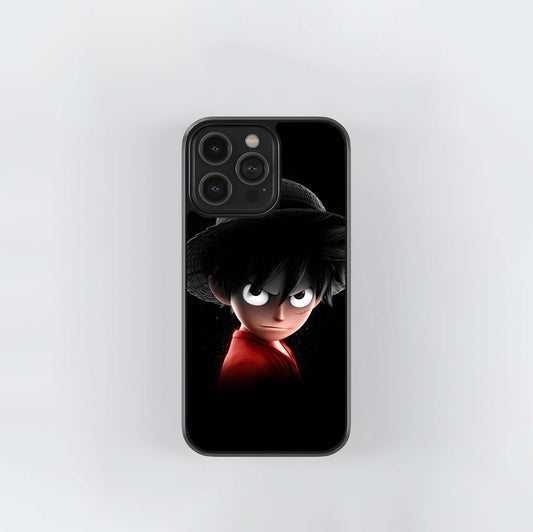 Monochrome Luffy Glass Case