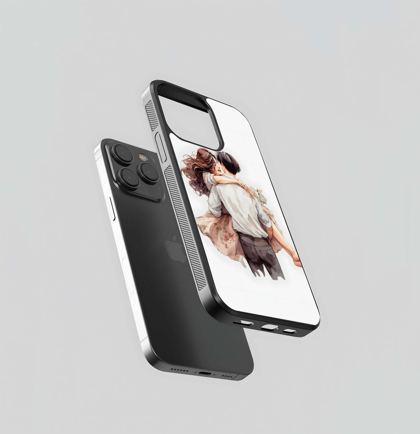 Romantic Embrace Glass Case