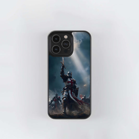Crusader Knight Glass Case