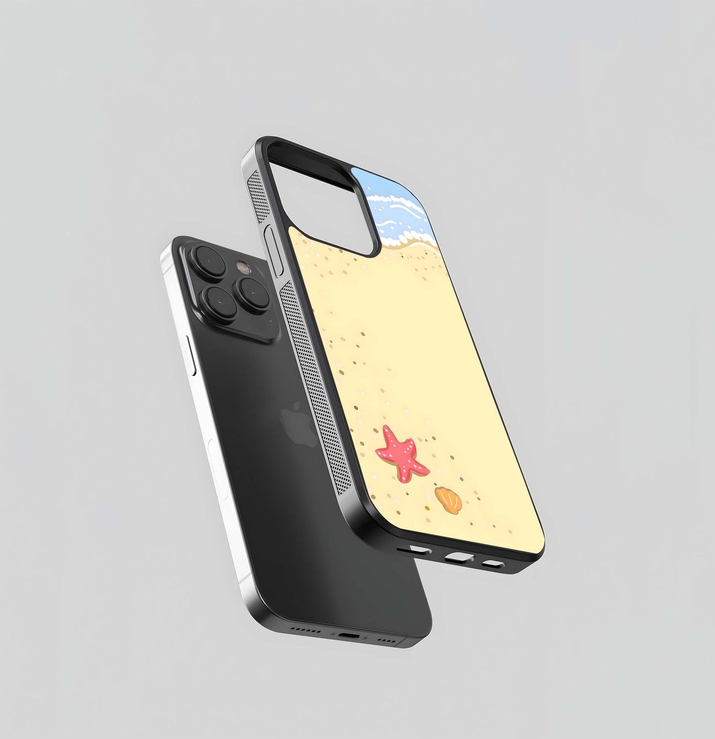 Alone Cute Starfish Glass Case