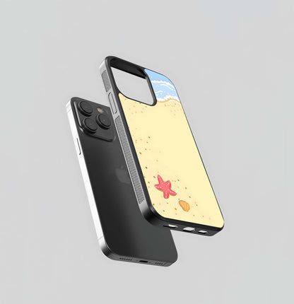 Alone Cute Starfish Glass Case