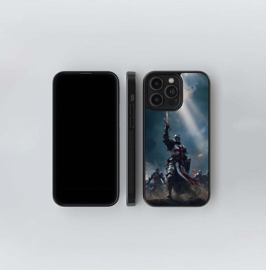 Crusader Knight Glass Case