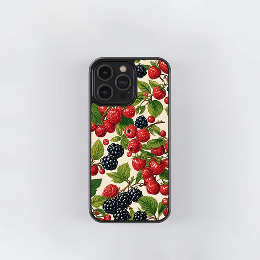Mixed Berry Collage Glass Case