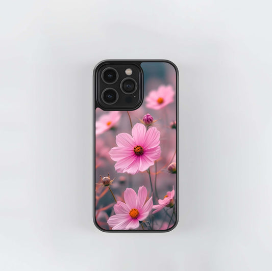 Rose-Tinted Cosmos Field Glass Case
