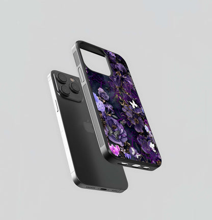 Royal Midnight Bloom Glass Case