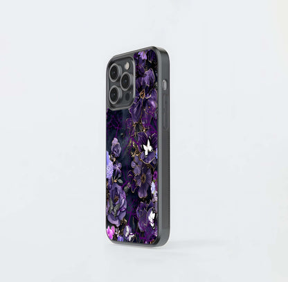 Royal Midnight Bloom Glass Case