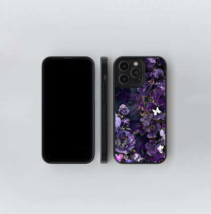 Royal Midnight Bloom Glass Case