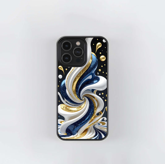 Royal Swirl Cream Glass Case