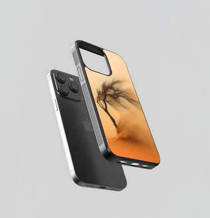 Sandstorm Silhouette Tree Glass Case