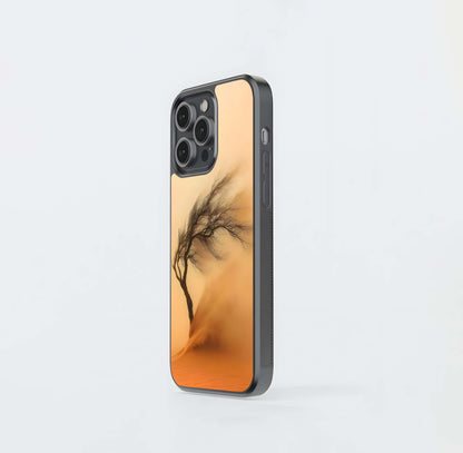Sandstorm Silhouette Tree Glass Case