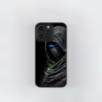 Digital Glitch Assassin Glass Case