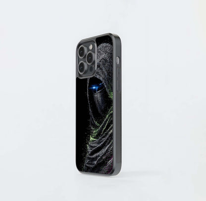 Digital Glitch Assassin Glass Case
