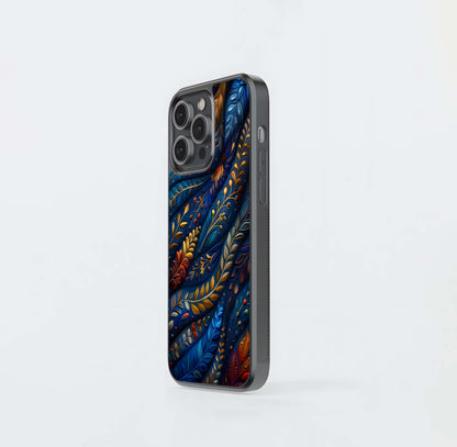 Sapphire Forest Tapestry Glass Case
