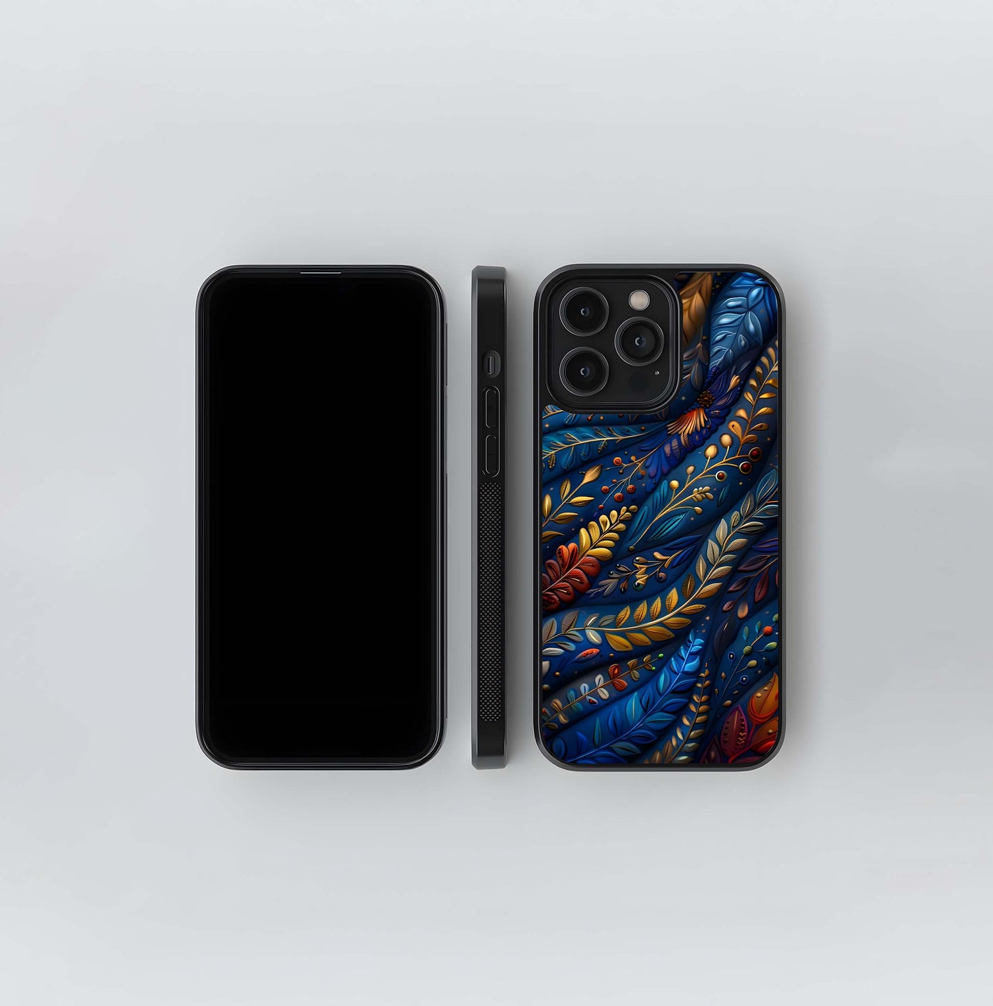 Sapphire Forest Tapestry Glass Case