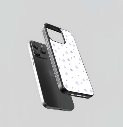 Scattered Lavender Blooms Glass Case