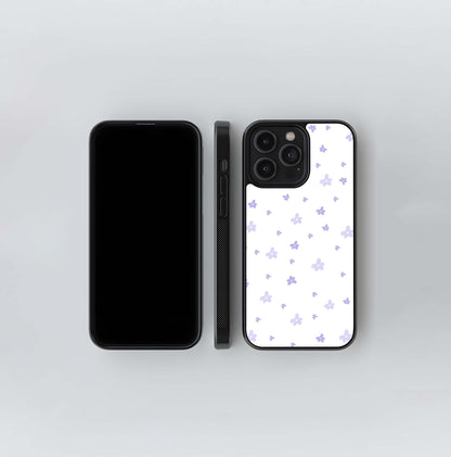 Scattered Lavender Blooms Glass Case