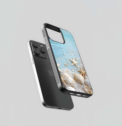 Seashell Starfish Shoreline Glass Case