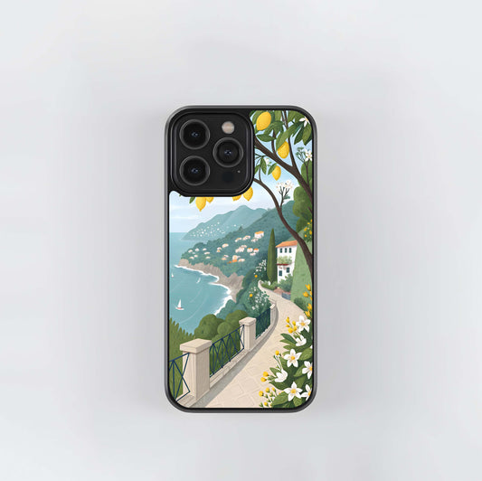 Amalfi  Coast Lemons Glass Case