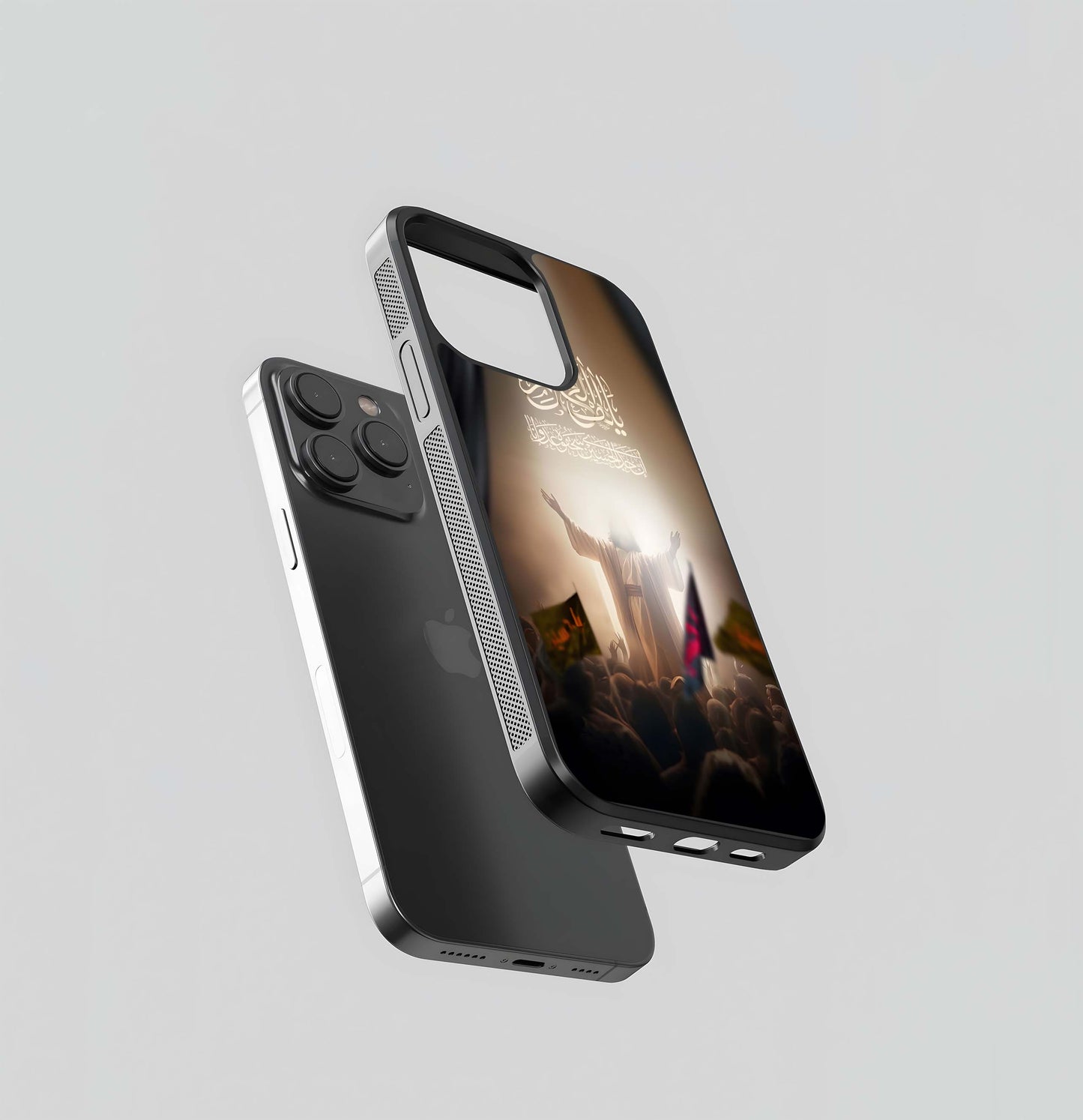 Divine Radiance Calligraphy Glass Case