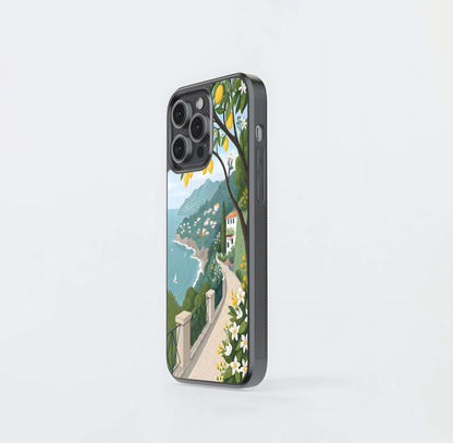 Amalfi  Coast Lemons Glass Case