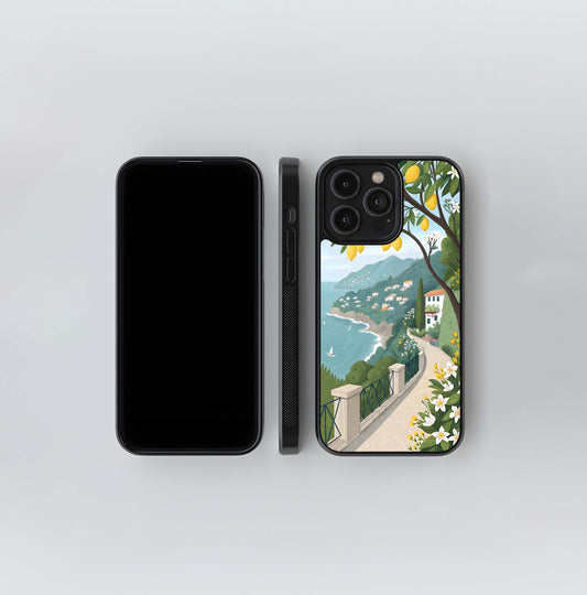 Amalfi  Coast Lemons Glass Case