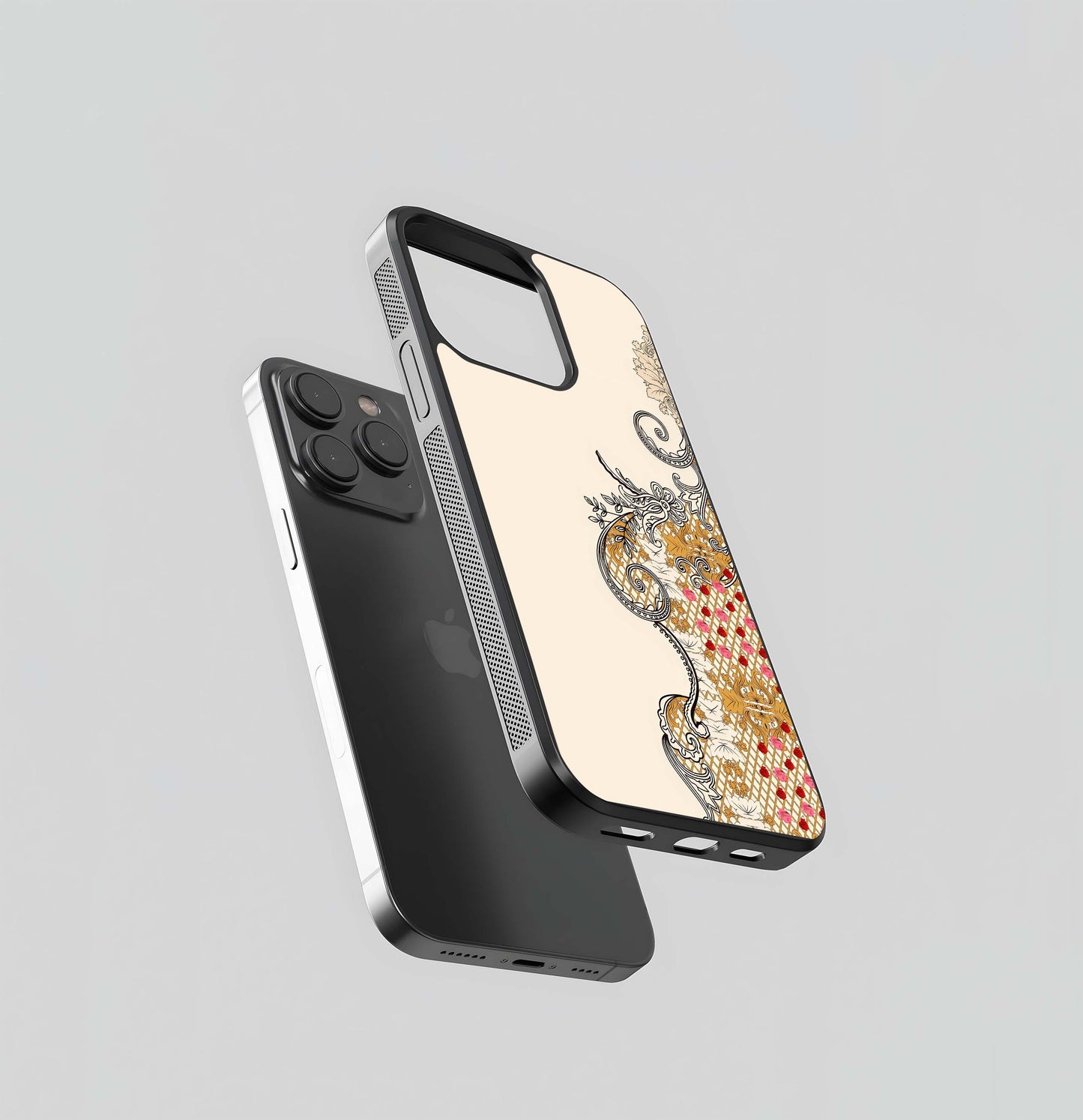 Regal Rose Mesh Glass Case